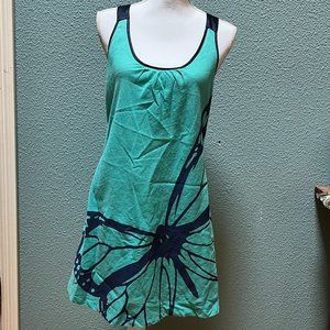 H Y P E — Linen Blend Dress with Butterfly Print
